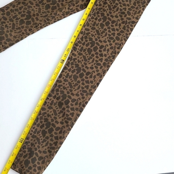 AEO Next Level Stretch Super Hi-Rise Jegging Two Tone Brown Animal Print Size 0 - Picture 14 of 15